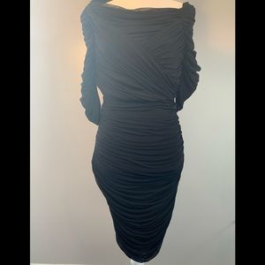 New with Tags HALSTON HERITAGE LIL BLACK DRESS 12